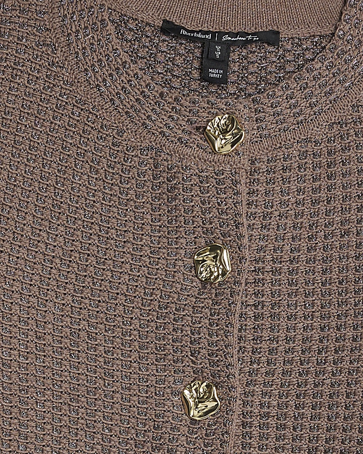 Beige Long Sleeve Cardigan