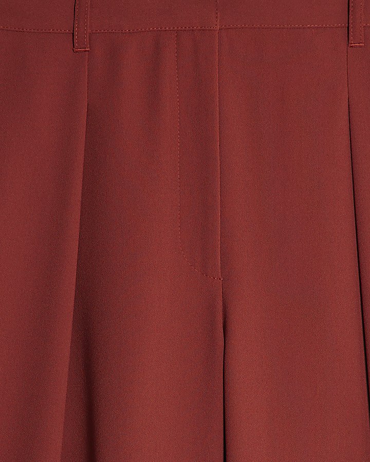 Red Wide Leg Trousers