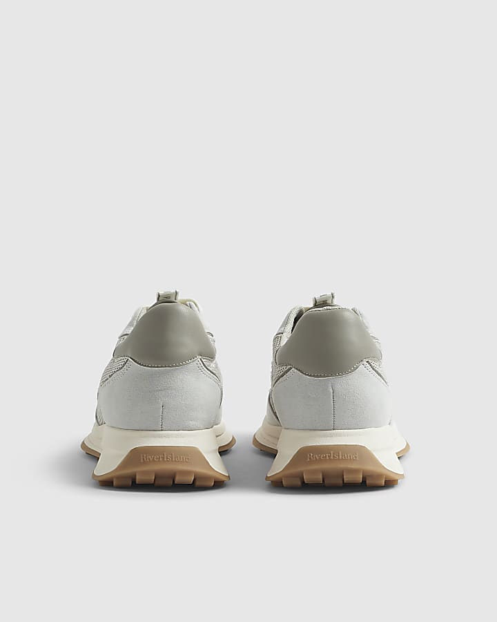 Grey Neutral Mesh Runner Trainers