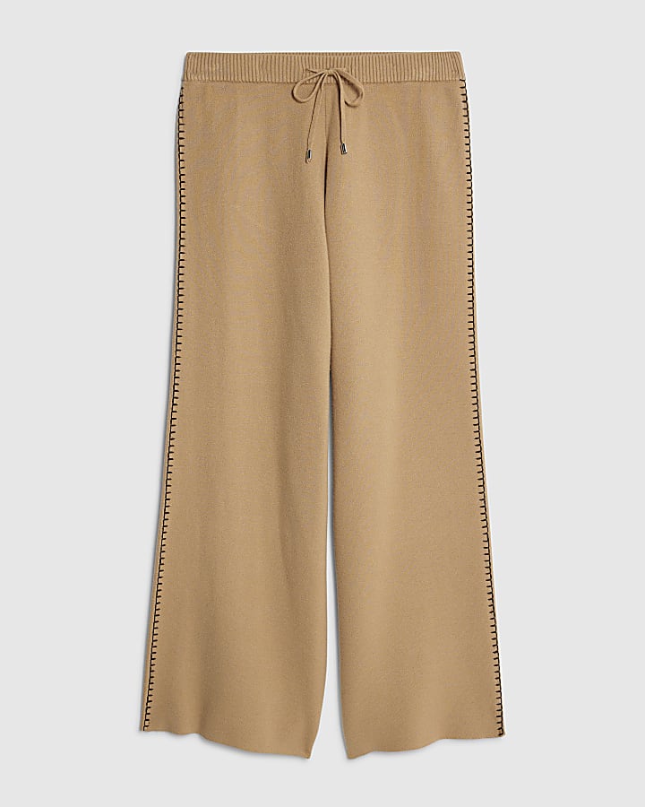 Brown Knitted Heart Trousers