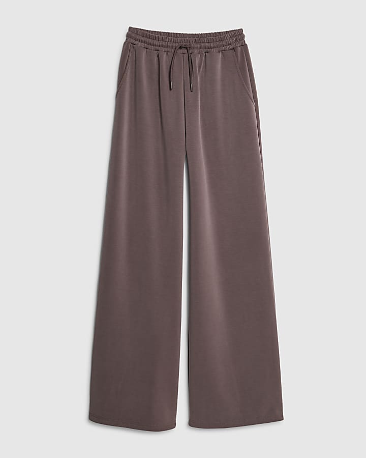Brown Premium Wide leg joggers