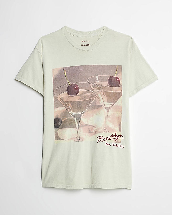 Cream Cherry Cocktail Photo T-Shirt