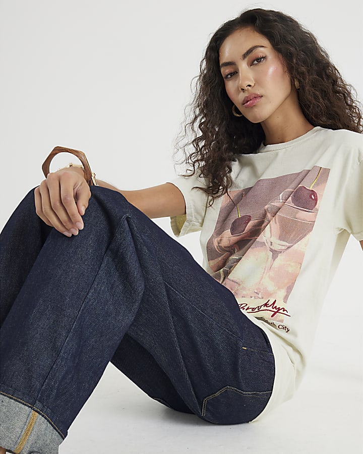 Cream Cherry Cocktail Photo T-Shirt