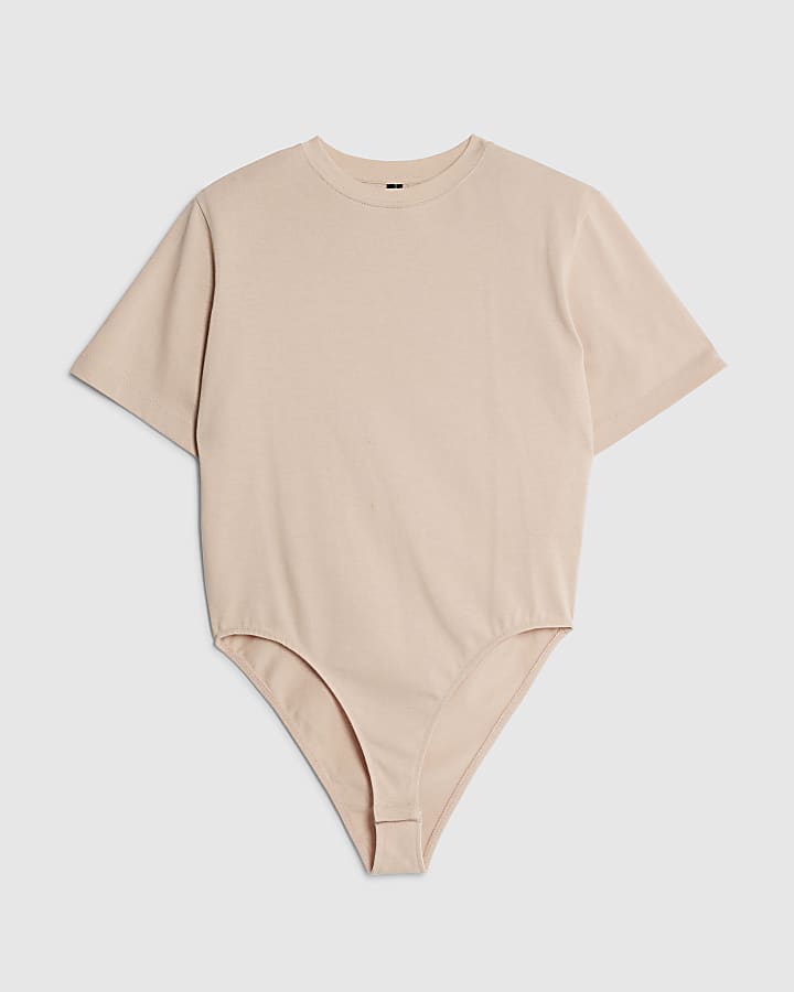 RI Studio Pink Shoulder Pad bodysuit