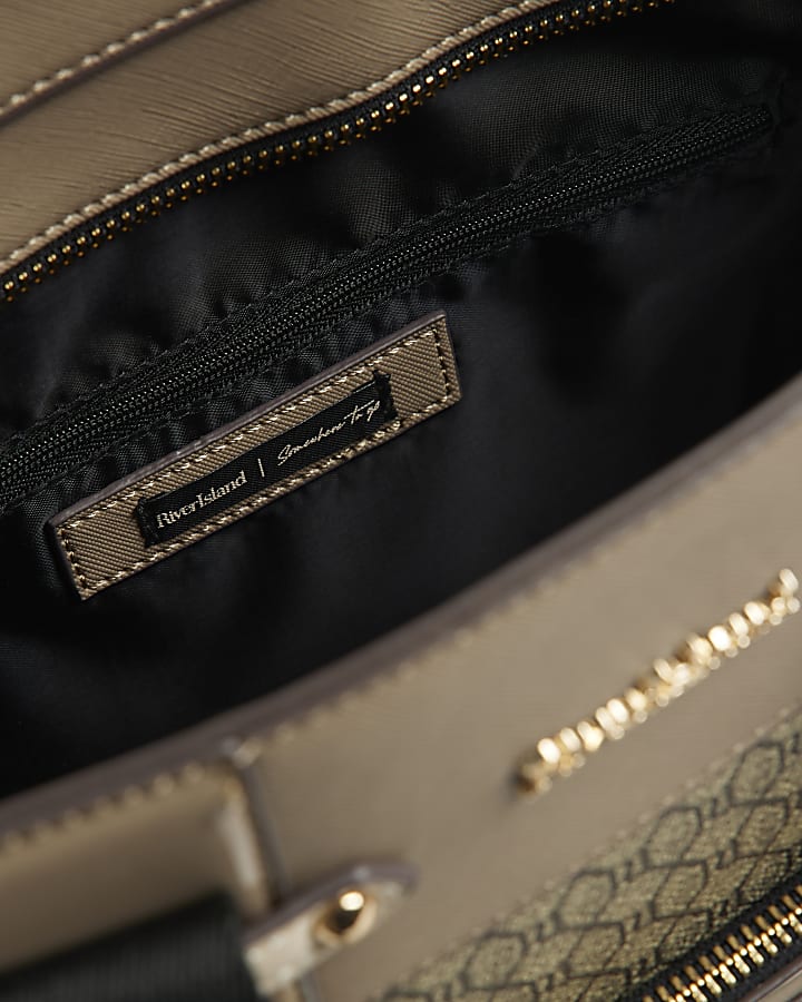 Beige Monogram Tote and Purse Bag Bundle