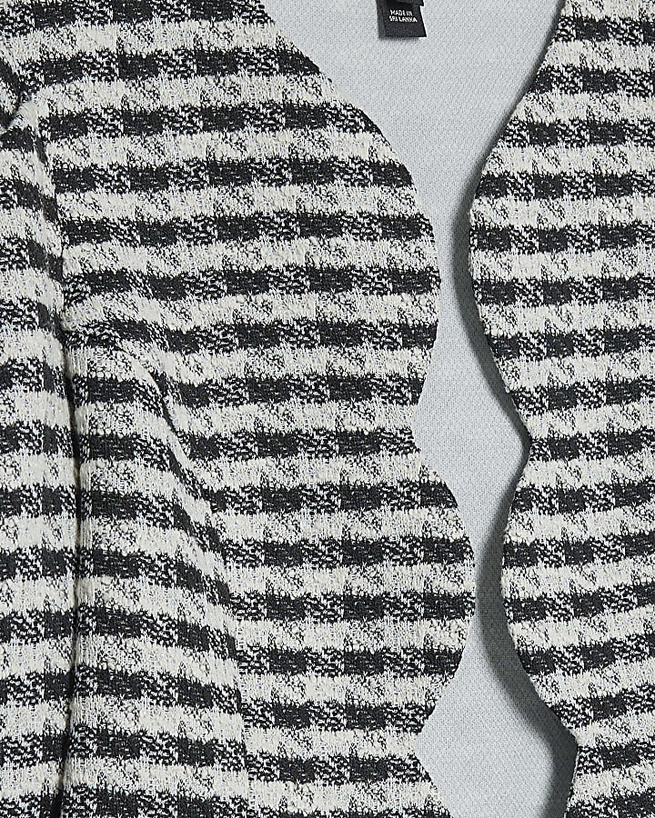 Petite Black Check Boucle Jacket