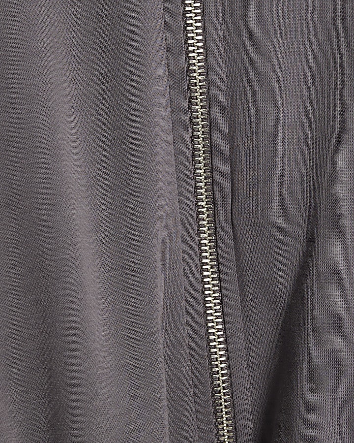 Grey Harrington Zip Jacket