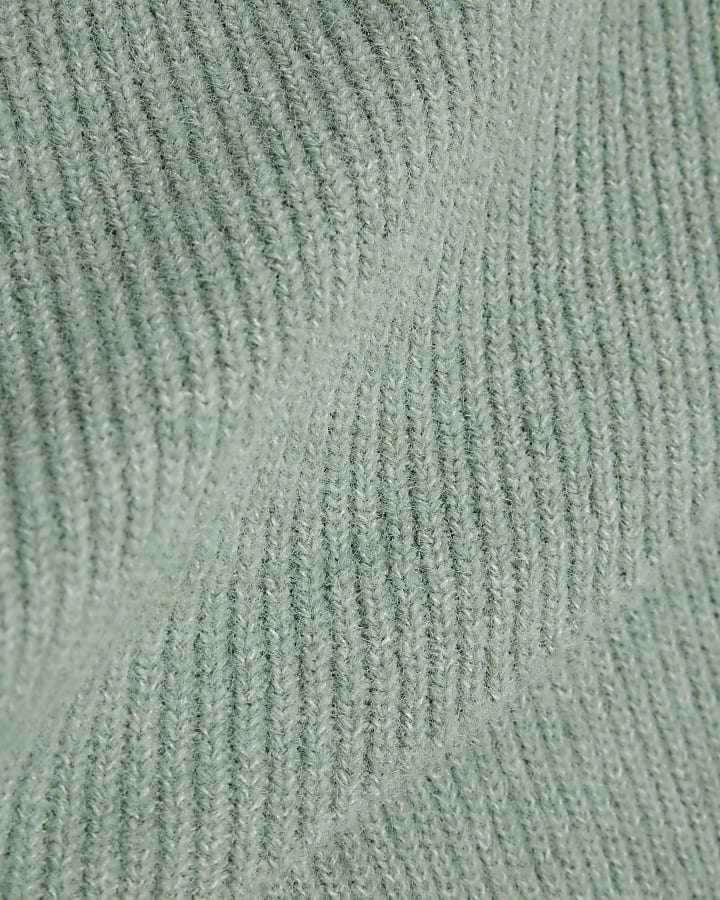 Green Knitted Cape Detail Jumper