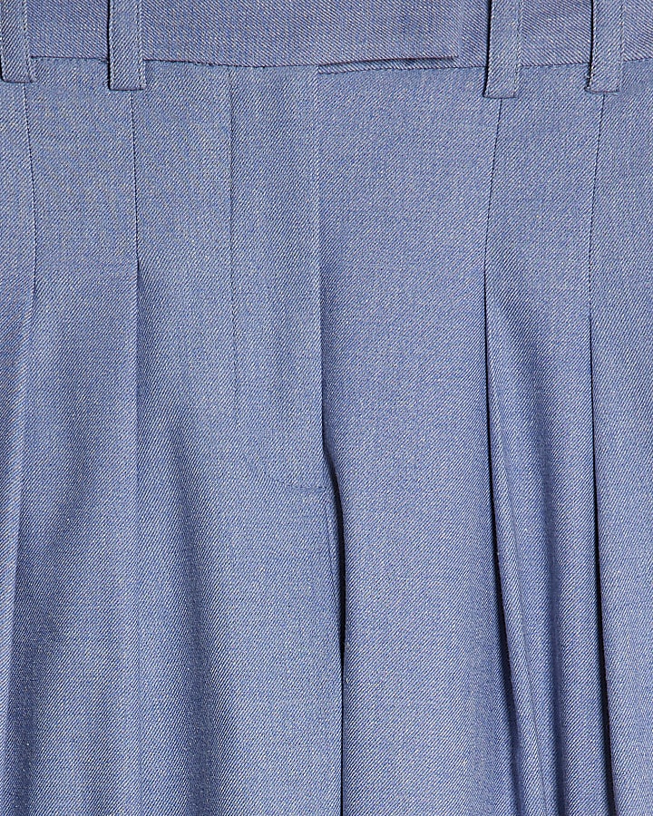 Blue Wide Leg Trousers