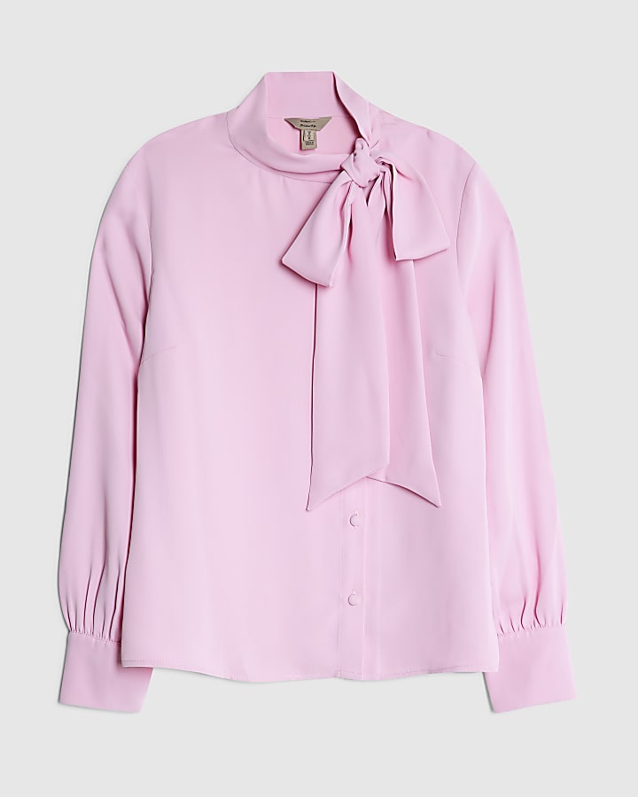 Pink Pussybow Blouse