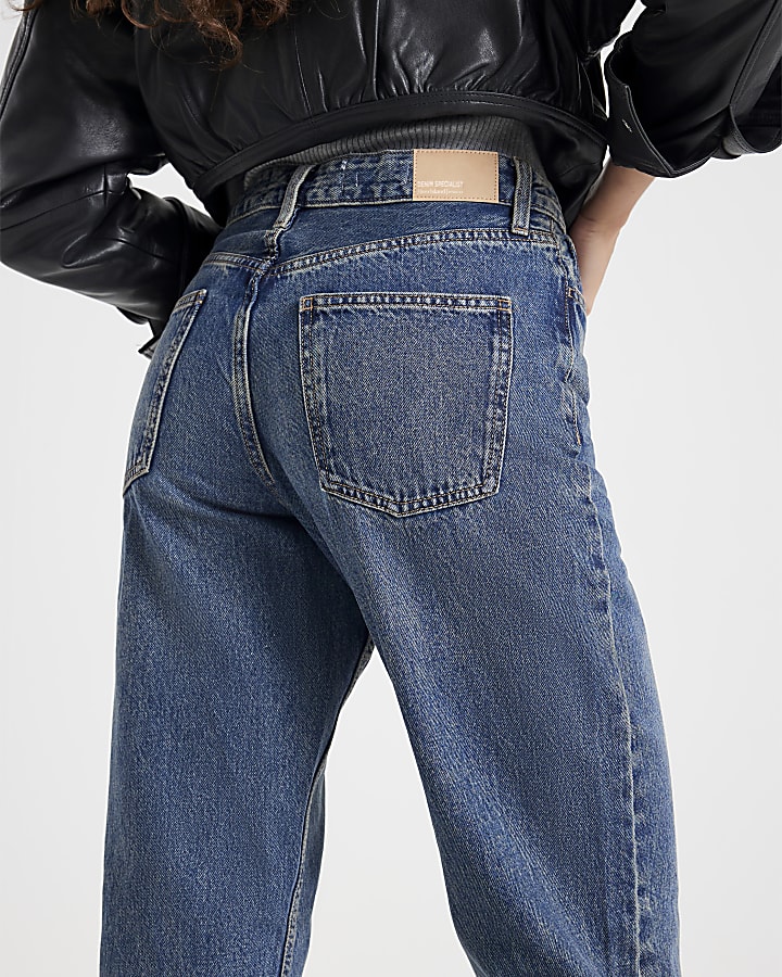 Denim Relaxed straight leg jeans