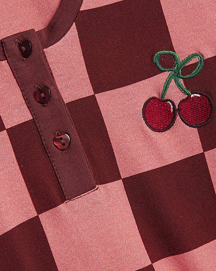 Nephthys Pink Checkerboard Pyjama Set