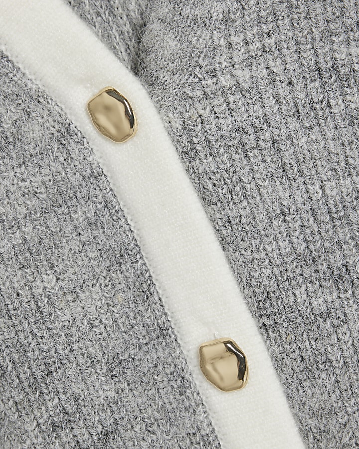 Grey Tipped Cardigan