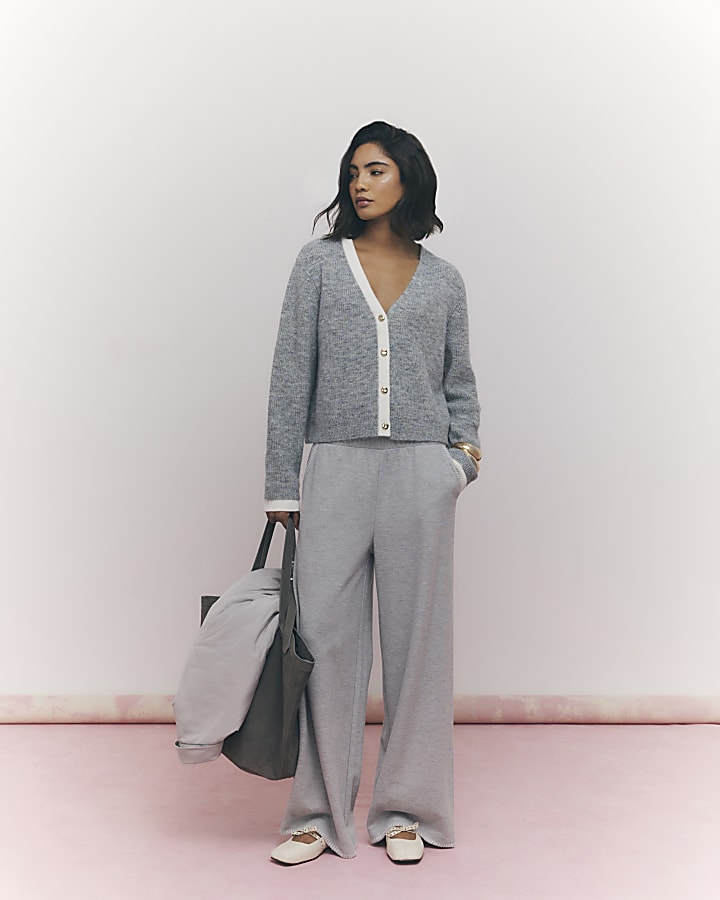 Grey Tipped Cardigan