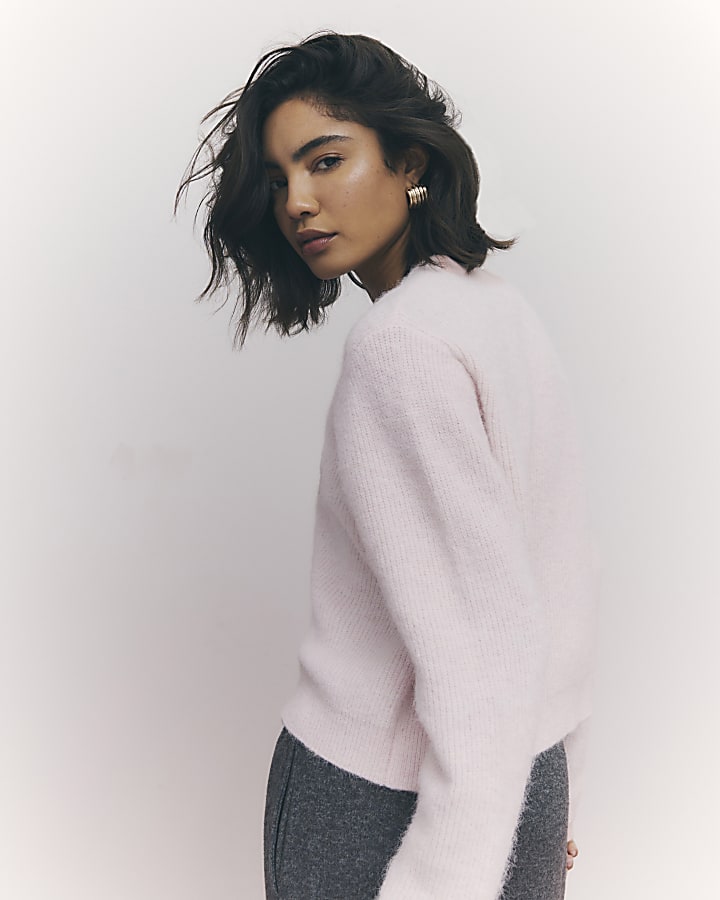 Pink Tipped Cardigan