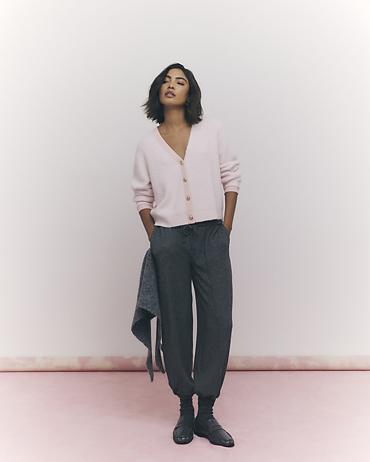 Pink Tipped Cardigan