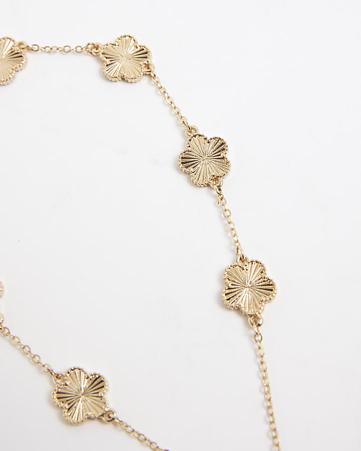 Gold Flower Phone Chain