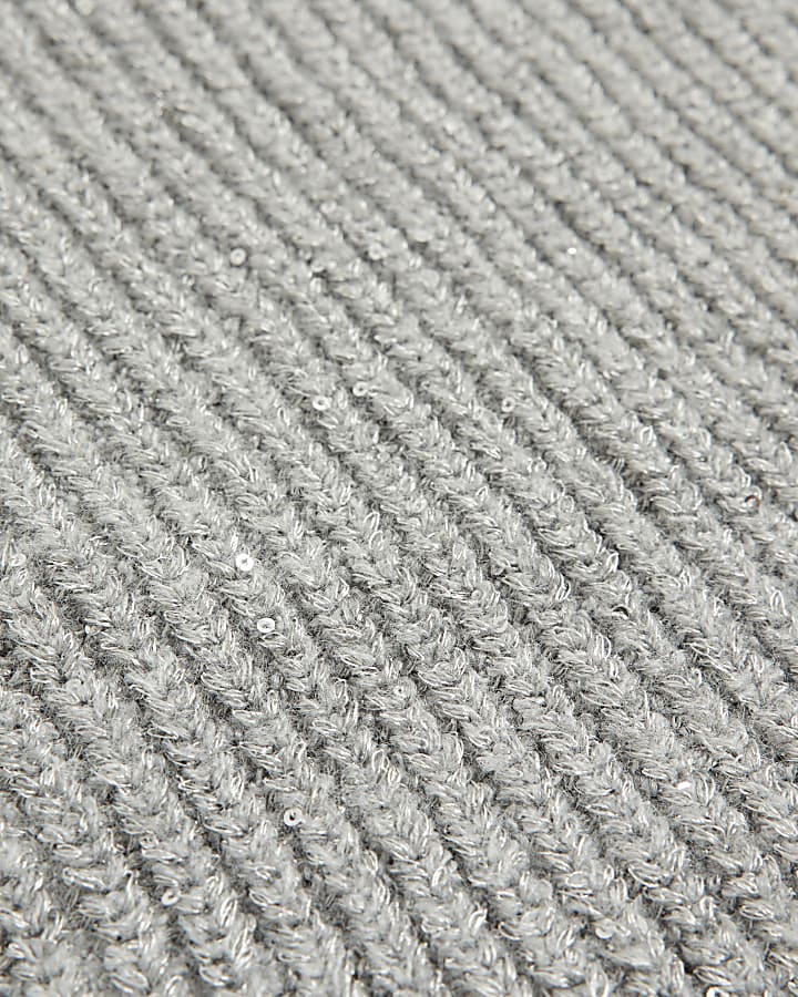 Grey Sequin Snood