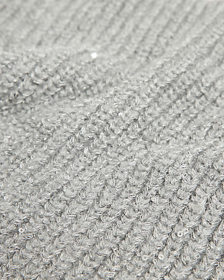 Grey Sequin Snood