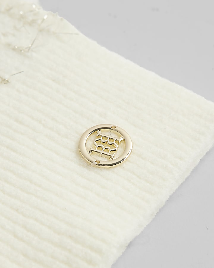 Cream Boucle Scarf