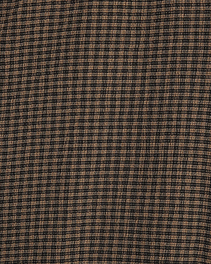 Brown Check Wide Leg Trousers