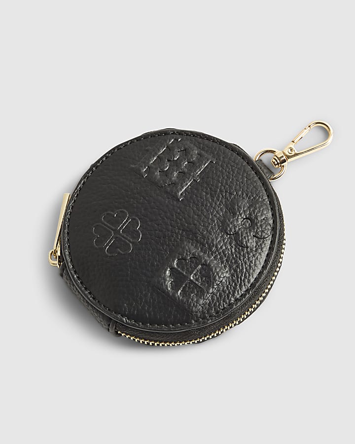 Black Embossed Branding Cross Body Bag