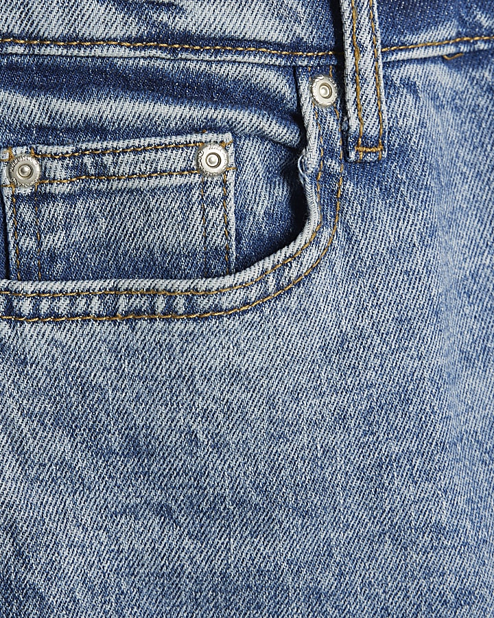Blue Relaxed Straight leg jeans