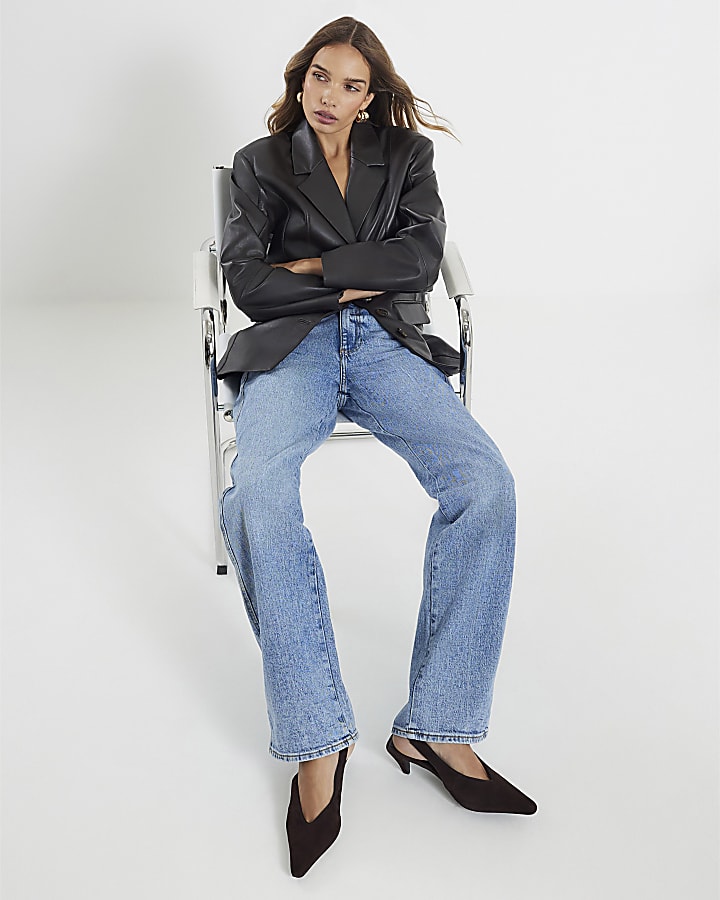 Blue Relaxed Straight leg jeans