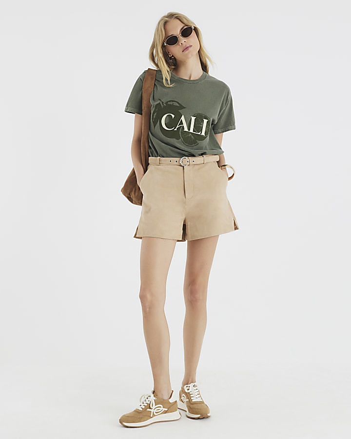 Khaki Short Sleeve Cali Fruit T-shirt