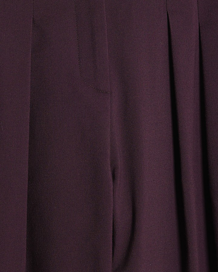 Red Wide Leg Trousers