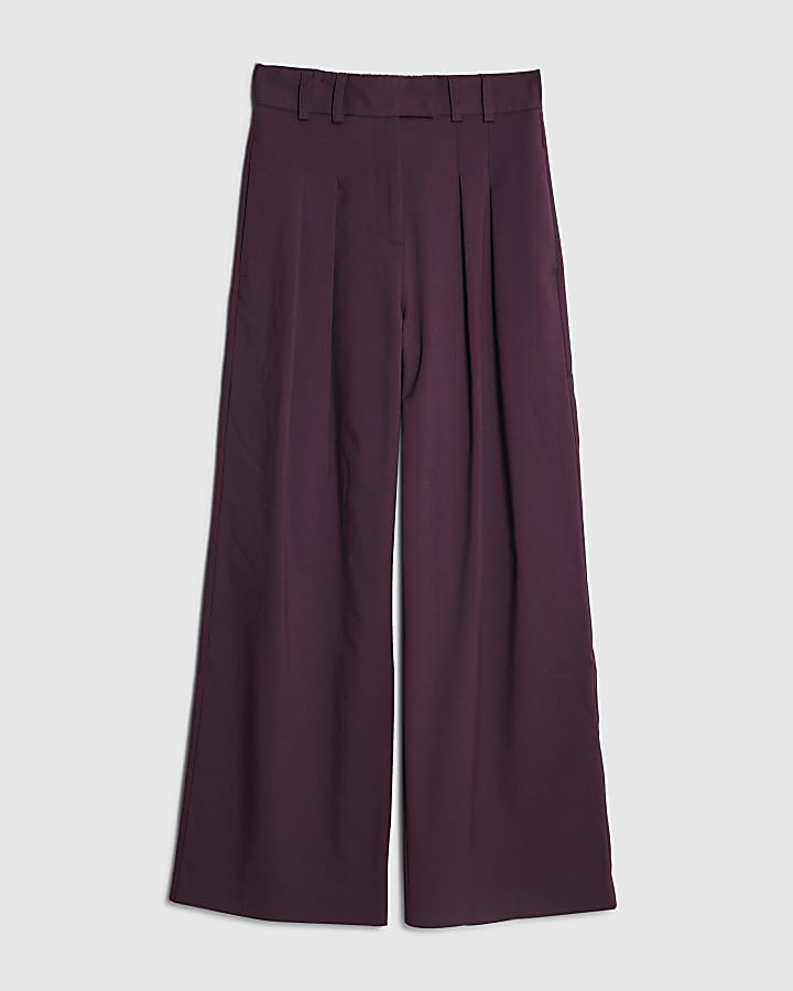 Red Wide Leg Trousers