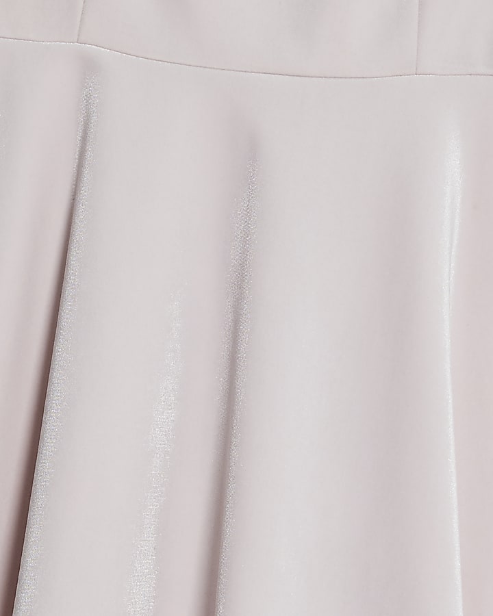 Petite Pink Velvet Embellished Mini Dress