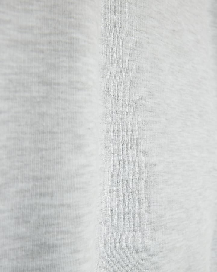 Grey Cut Away Detail Sweatshirt