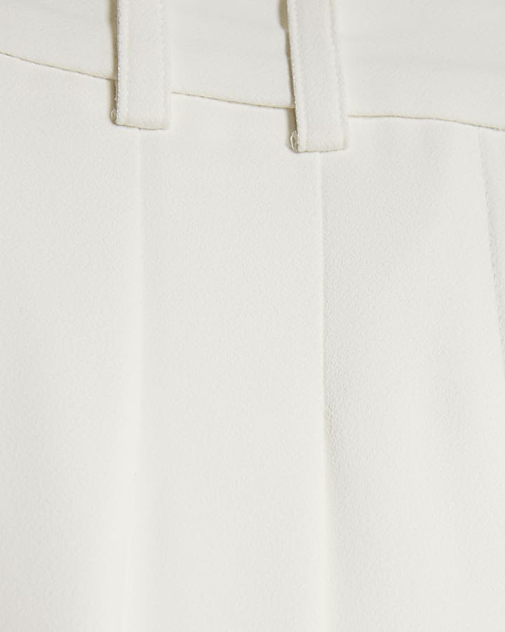 White Wide Leg Trousers
