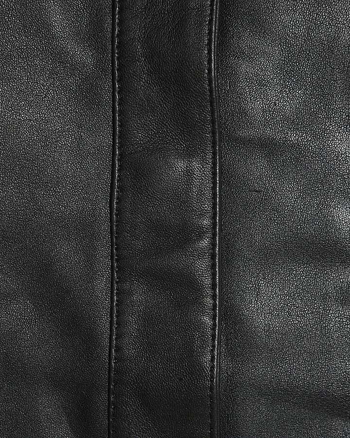 RI Studio Black Leather Shirt