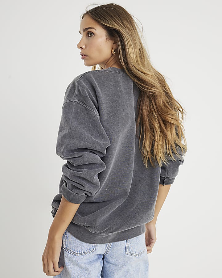 Grey Studded Tout Est Parfait Sweatshirt