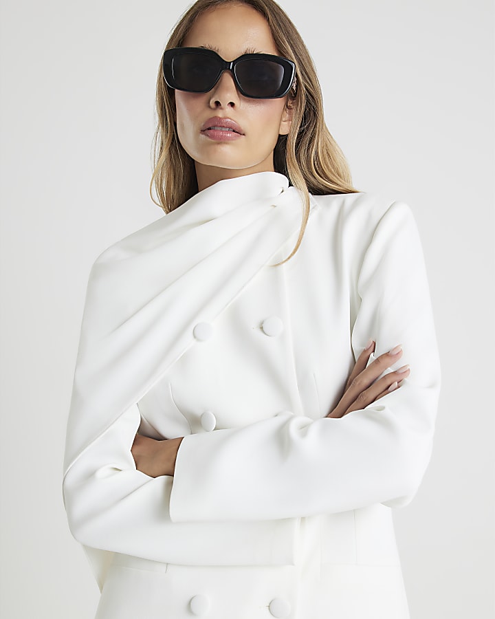 White Cape Blazer
