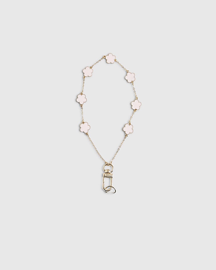 Pink Flower Phone Chain