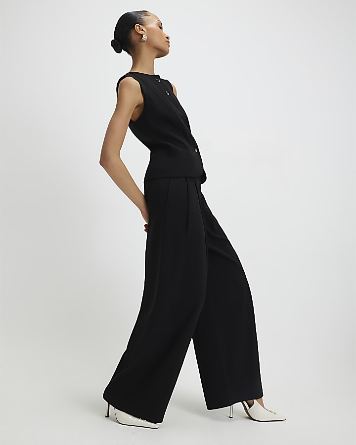 Black Wide Leg Trousers