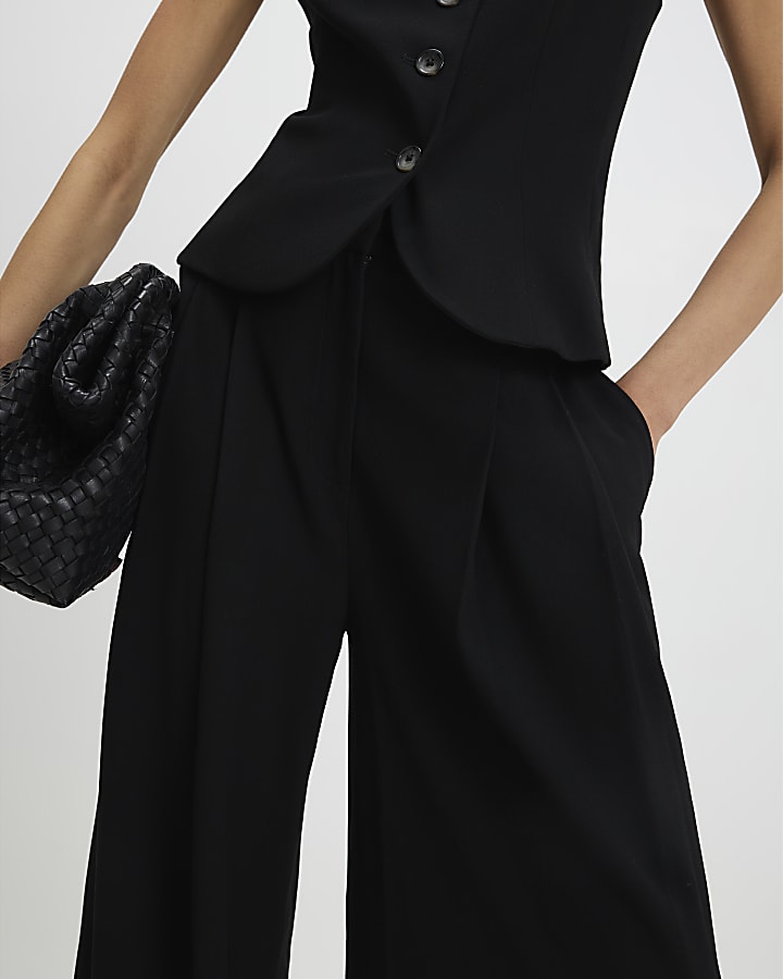 Black Wide Leg Trousers
