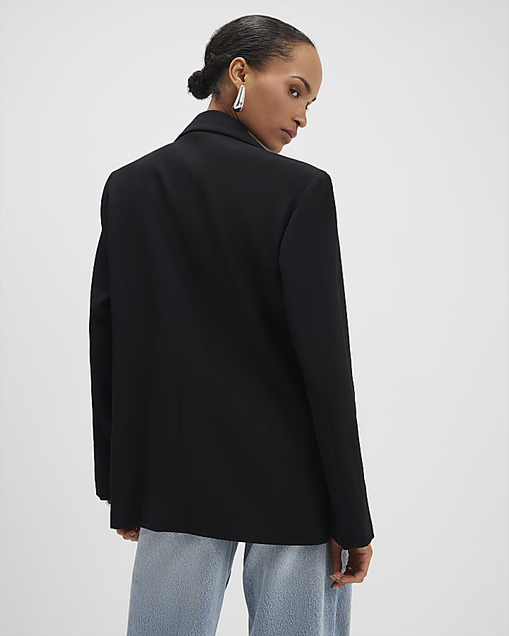 Black Single Breasted Blazer