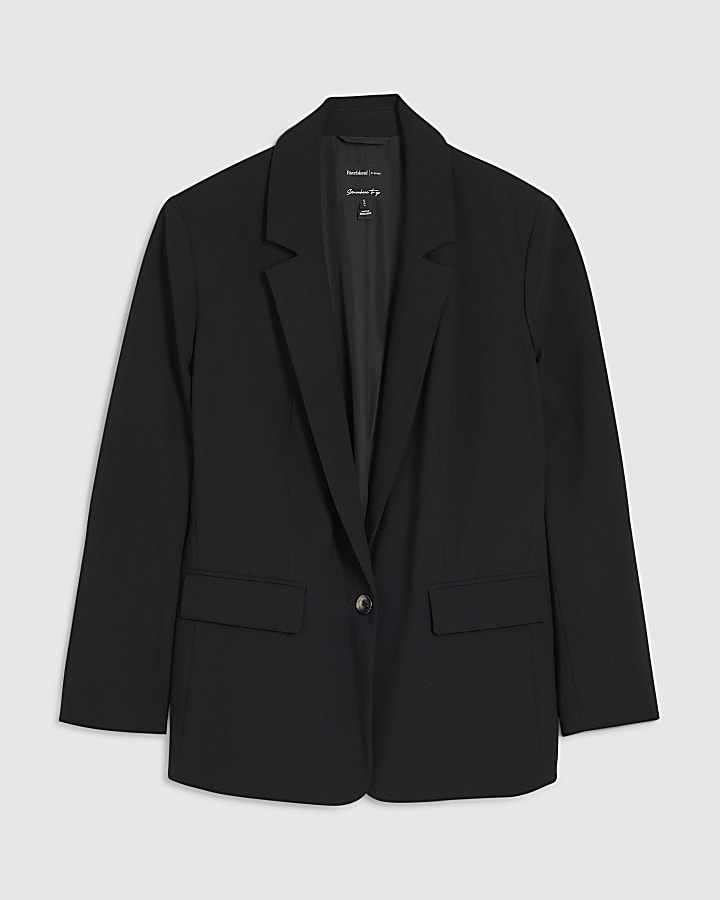 Black Single Breasted Blazer