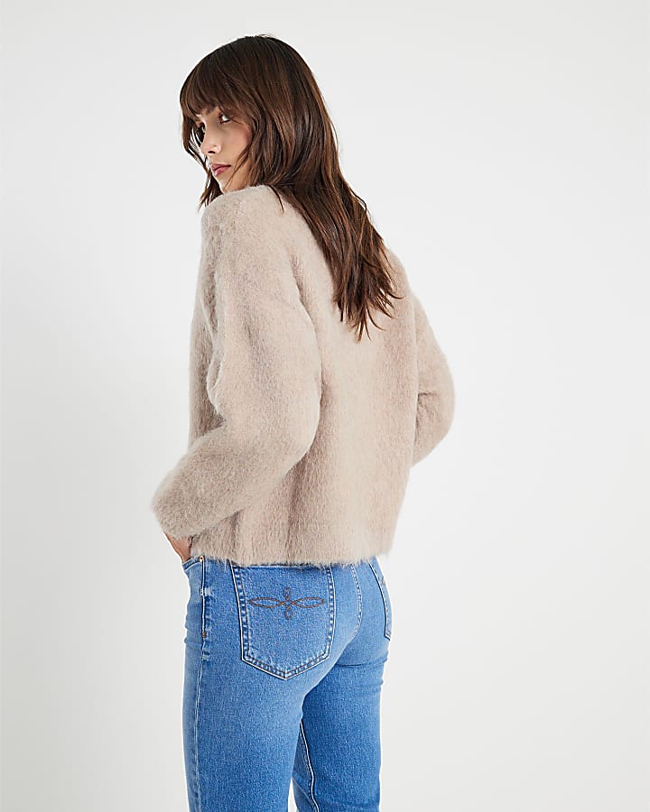 Beige Premium Alpaca blend Jumper