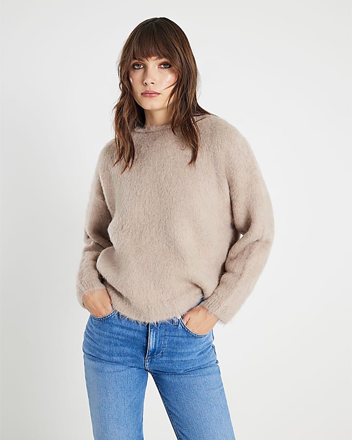 Beige Premium Alpaca blend Jumper