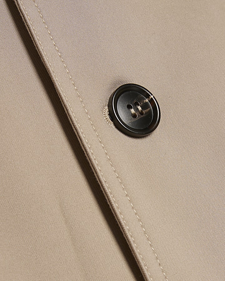 Beige Belted Trench Coat