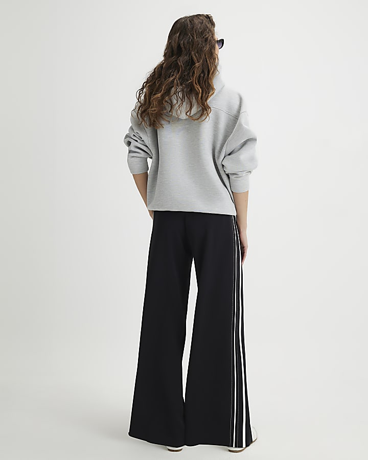 Black Stitch Side Stripe Joggers