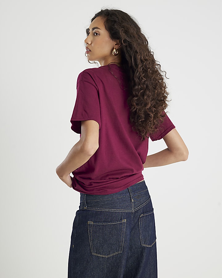 Brown Short Sleeve Patisserie Sketch T-shirt