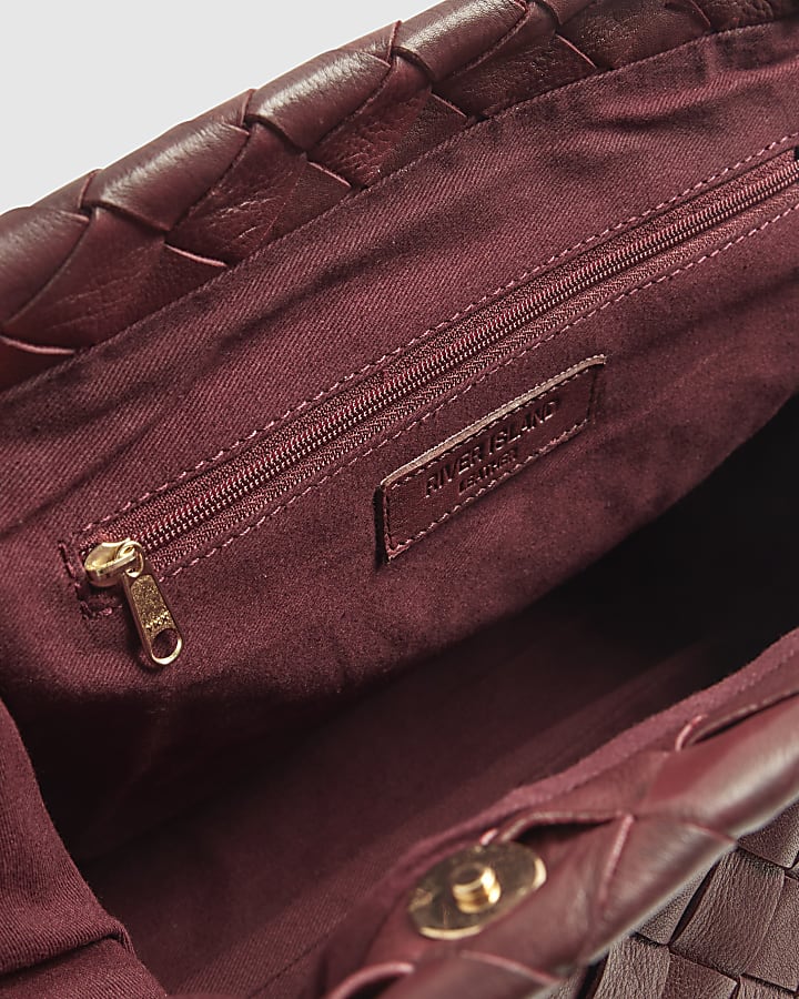 RI Studio Woven Leather Clutch Bag