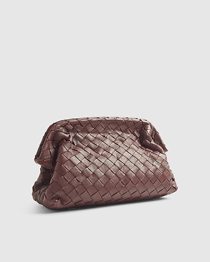 RI Studio Woven Leather Clutch Bag