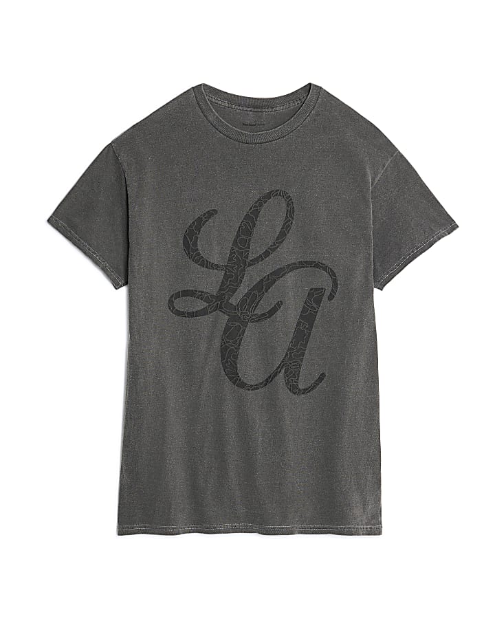 Grey Short Sleeve LA T-shirt